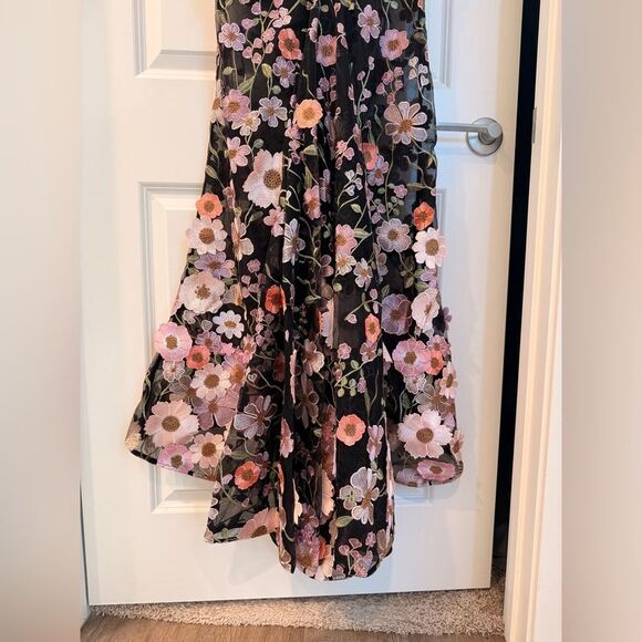 NWOT Bronx and Banco Jasmine Black Multi Off Shoulder Gown - Picture 13 of 16